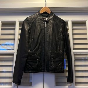 EUC! Calvin Klein Leather Jacket!